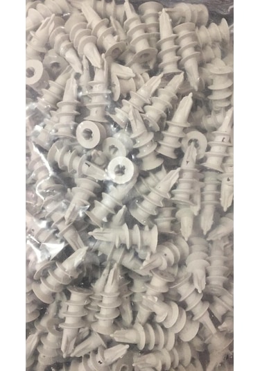 Çetsan Burgulu Alçıpan Dübeli / Burgulu Dübel 250 Adet Gri Renk