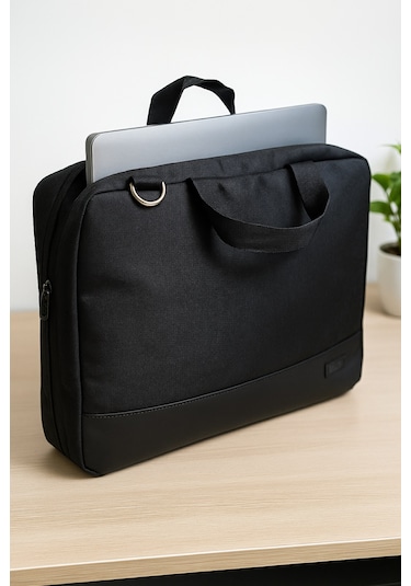 Newfull Omuz Askılı Laptop Notebook Evrak Çantası-15,6 İnç Siyah