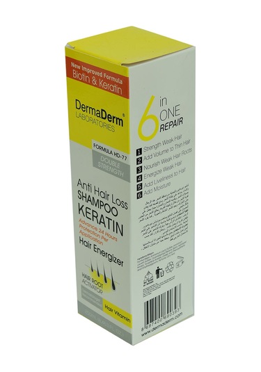 Dermaderm Saç Dökülmesine Karşı Keratin Biotin ve Vitaminli Şampuan 250 ML