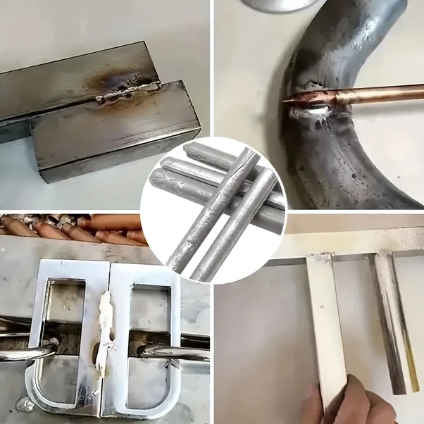 Xuweiwei Silvery A Düşük Sıcaklık Kaynak Çubuğu Alüminyum Çelik Bakır Tamir Çok Amaçlı Ev Kullanımı