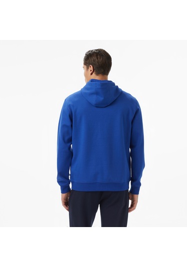 Nautica Erkek Mavi Classic Fit Kapüşonlu Sweatshirt Düz K57226t Mavi