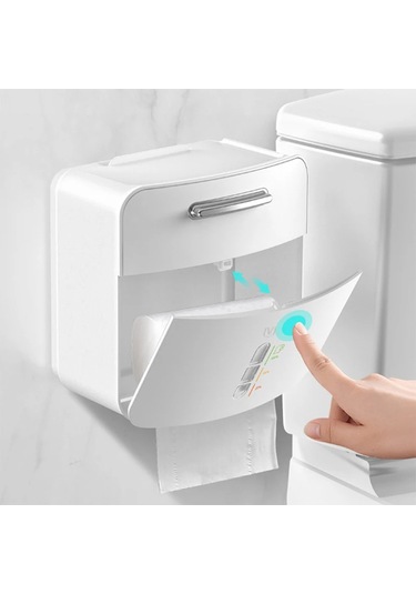 Su Geçirmez Duvara Monte Depolama Rafı, Kağıt Havluluk, Tuvalet Çok Renkli