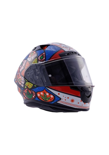 Agv Zeus Zs-826 Bk6 Motosiklet Kaskı Mavi - Siyah