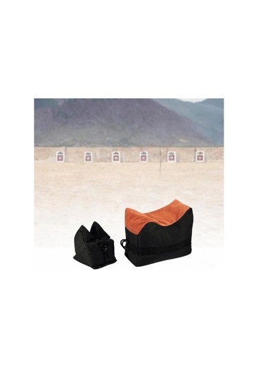 Pazly 2 Adet Siyah Atış Poligonu Kum Torbası Seti, Piknik İçin Siyah