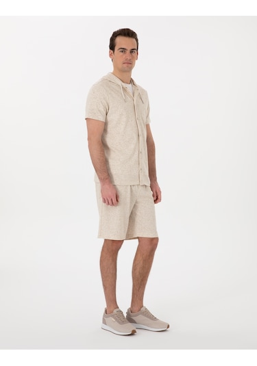 Pierre Cardin Erkek Bej Şort Örme 50302548-vr011 Bej