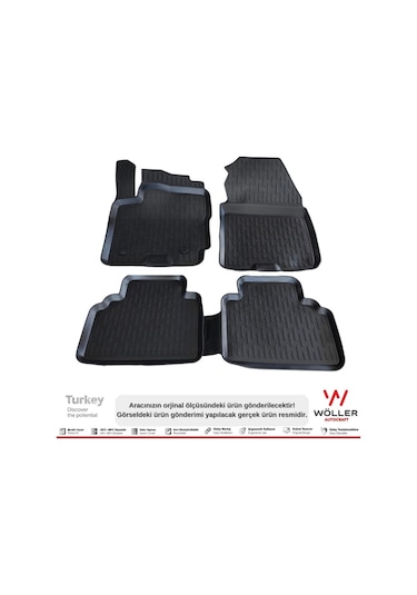 Ford Courier Paspas 2014 2023 Arası 3d Havuzlu Paspas