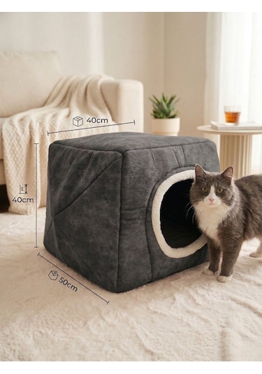 Plus Çok Fonksiyonlu Kedi Köpek Kare Yatak