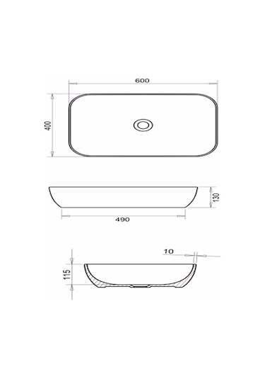 Loft 40 x 60 Çanak Lavabo