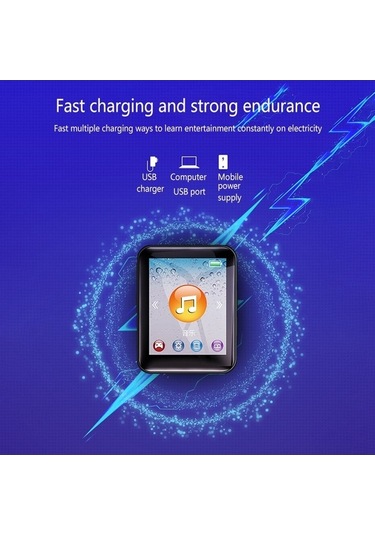 Flybuy 1.8 4gb Düğme Mp3 Çalar, 3.5mm Jack, Renkli Ekran, Taşınabilir Müzik Çalar