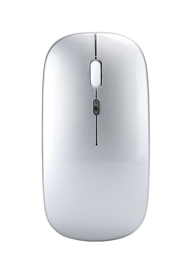 Ximistore9 M40 Gümüş 2.4g Kablosuz Fare, 3 Seviye Dpı Ayarı, Renkli Işıklandırma, 10m Mesafe, 500mah Şarj Edilebilir Pil, Ofis Ve Oyun İçin