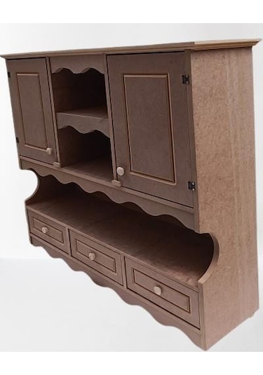 Hobi Adn 90357 Mutfak Dolap Terek Klasik Model Cnc Kesim Ahşap Mdf Ham El Yapım