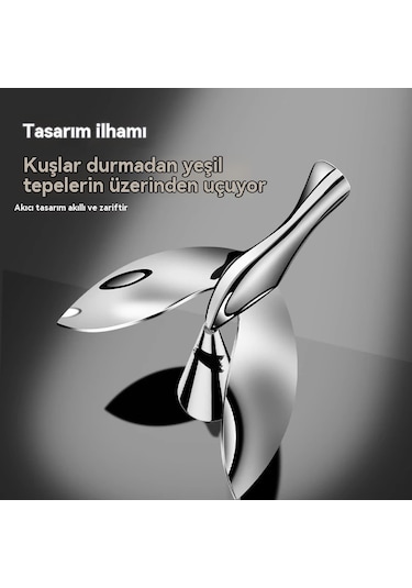 Alaşımlı Kapak Açacağı, Uçan Kuş Şişe Açacağı Açık Gri