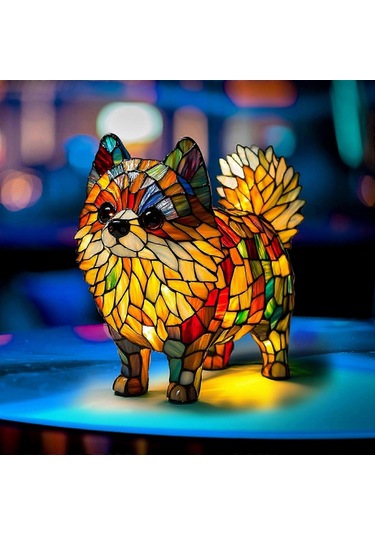 Dachshund Lambası Led Işık Dekorasyonu Puw0518 - Ev Dekorasyonu İçin Sevimli Köpek Gece Lambası Çok Renkli