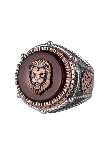 Sembolik Gümüş Yüzük, Ağaç Gümüş Yüzük, 925 Ayar Sert Gümüş Yüzük Erkekler İçin Gümüş