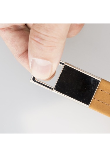 Deri Anahtarlık Bkr16 V9 Taba