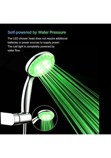 Tongxida Lezzetli Bosphorus Otomatik Renk Led Duşu, Banyo Gümüş Renkli Gümüş