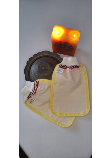 Eker-sarı Biyeli Hızlıgiy Kese Seti-2 Adet Kese-lastikli Kese