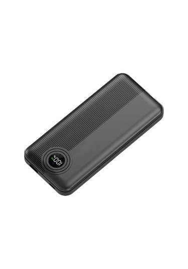 Dexim W3 10.000mah Type C+lightning Entegre Kablolu Led Göstergeli Powerbank - Siyah Renk