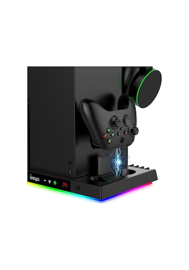İpega Pg-xbx023s Xbox Series X Multi Fonksiyonel Rgb Işıklı Askılı Şarj İstasyonlu Soğutucu Stand