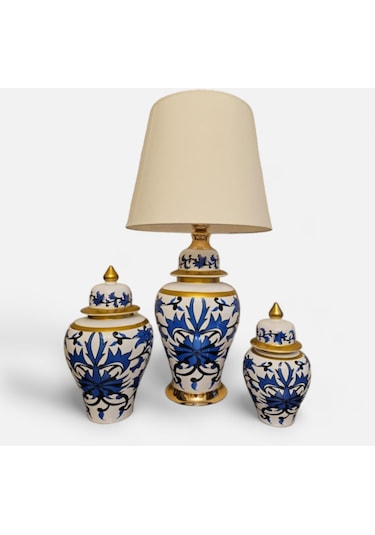 Osmanlı Çini Klasik Abajur Set Diğer