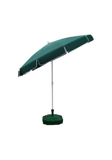 Plaj Şemsiyesi 180/8 Bidonlu - Koyu Yeşil Koyu Yeşil