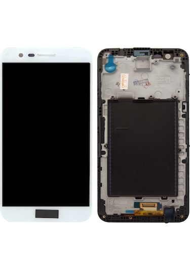 Teknonet Lg K10 2017 Uyumlu Lcd+dokunmatik+çıtalı - Beyaz