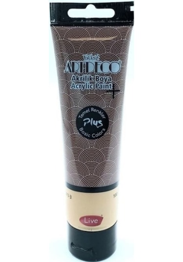 Plus Akrilik Boya 100ml Tüp 486 Toprak Kahve