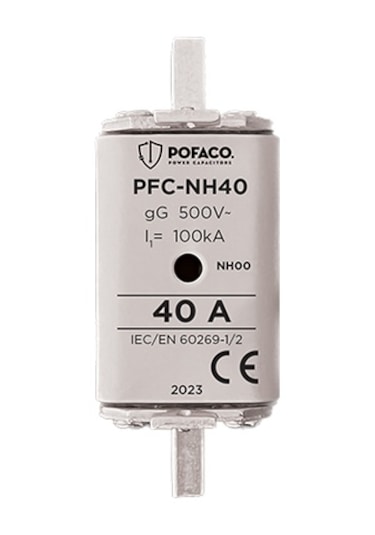 Pofaco Pfc-nh40 40a Nh 00 Boy Bıçaklı Sigorta