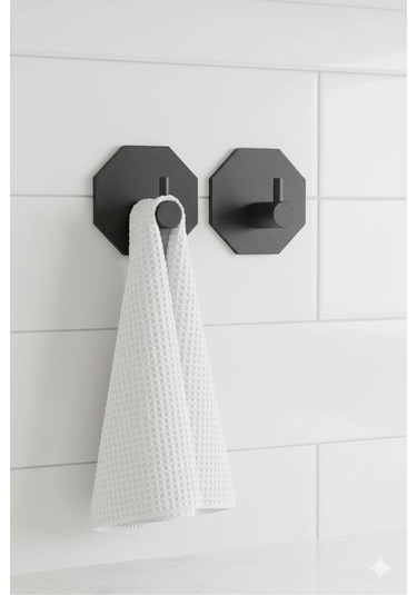 2 Li Askılık Kapı Arkası, Duvara Monte, Dayanıklı Malzeme, Yeşil 24 Yeşil