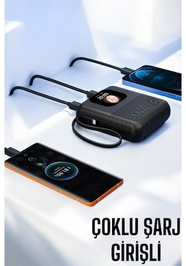 Hızlı Şarjlı 10.000 Mah Akıllı Powerbank Müzik Ve Mesaj Özellikli Çok Renkli