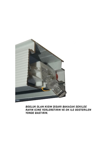 Akıllı Dikey Perde Pimi J Tip Değiştirelebilir Vagon Uyumlu 20 Adet