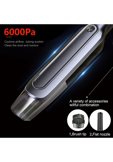 Gajeena 15000pa Güçlü Emişli Araç Ve Ev İçin Kablolu Sesiz Elektrikli Süpürge