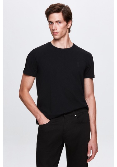 D's Damat Slim Fit Siyah Düz D's Damat Logo Baskılı Strech Pamuklu T-shirt 2ec148551753m Siyah D's Damat Slim Fit Siyah Düz D's Damat Logo Baskılı Strech Pamuklu T-shirt 2ec148551753m Siyah