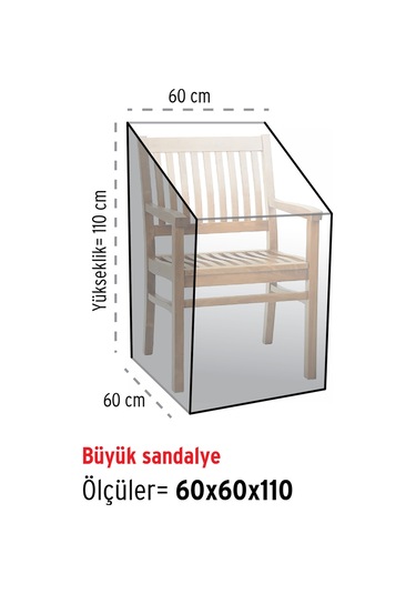 Homaks Sandalye Koruma Örtüsü 60X60