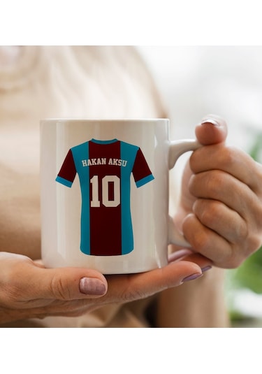 Bk Gift Kişiye Özel İsimli Taraftar Beyaz Kupa Bardak-10, Arkadaşa Hediye, Doğum Günü Hediyesi Kobitmeyencom29992 Bk Gift