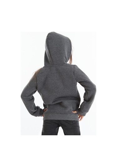 Denokids Şirin Tavşan Kız Sweatshirt Antrasit