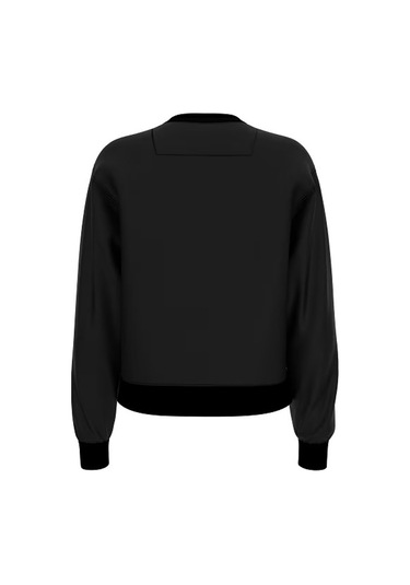 Guess Original Fleece Kadın Sweatshirt W2yq16kba11 Siyah