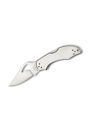 Spyderco Byrd Robin 2 Stainless Plainedge Kamp Çakı Gümüş