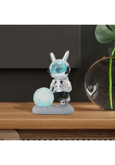 Trendooze Homyl Çizgi Film Uzay Tavşan Telefonu Tutacağı Sanat Mavi 5.5cmx9cmx13cm 5.5cmx9cmx13cm