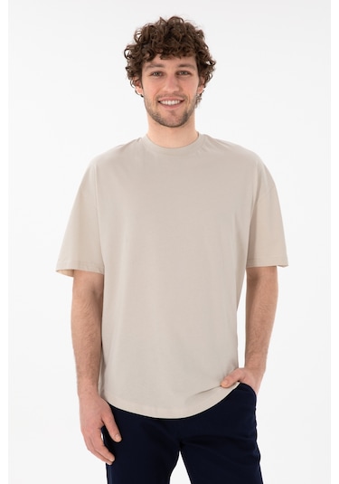 U.S. Polo Assn. Erkek Long Fit Bisiklet Yaka Taş Basic Tişört 50305988-VR049 U.S. Polo Assn. Erkek Long Fit Bisiklet Yaka Taş Basic Tişört 50305988-VR049