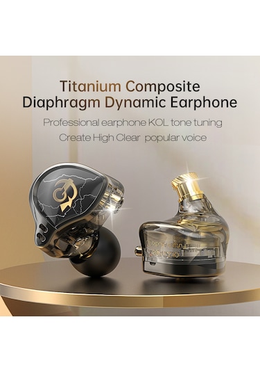 Skycity Qkzx Hbb Kulak İçi Kulaklık, 3.5mm Bağlantı, 10mm Dinamik Bobin, Mikrofonlu Hıfı Müzik Ve Oyun İçin Siyah Standart Versiyon