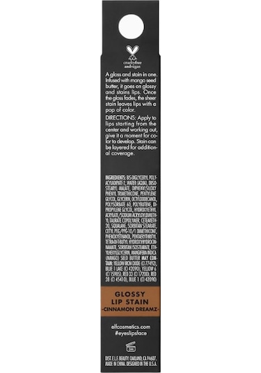 E.l.f. Glossy Lip Stain Uzun Ömürlü Parlak Ruj Rujlar Cinnamon Dreamz 5