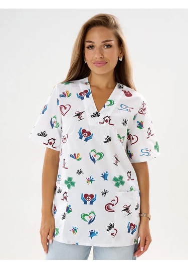 Nairimed Kadın Tıbbi Gömlek 371630337 Beyaz