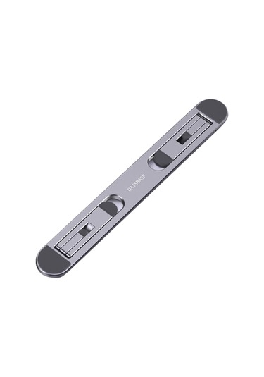 Skycity Alüminyum Notebook Standı: Soğutma Fonksiyonlu, Çevrilebilir, Yükseklik Artırıcı Masaüstü Tutucu Gri