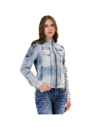 Wj233 Kadın Kot Ceket Modern Kesim & Şık Detaylarla Trend Görünüm Iceblue