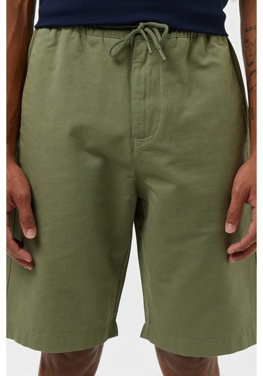 Lacoste Men's Relaxed Fit Bermuda Shorts Khaki Erkek Rahat Kesim Bermuda Şort Haki
