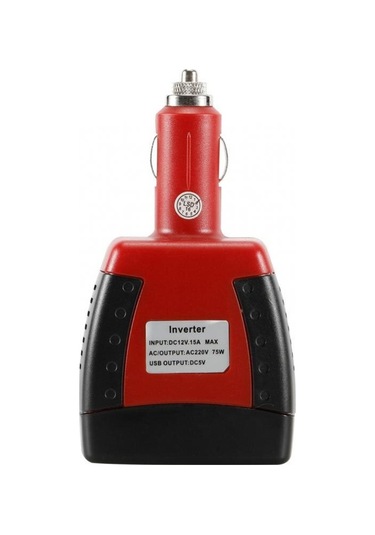 Moveevo 12v'den 220v'ye Araç Invertörü 75w - Usb İle Cep Telefonu, Dizüstü Bilgisayar Şarjı