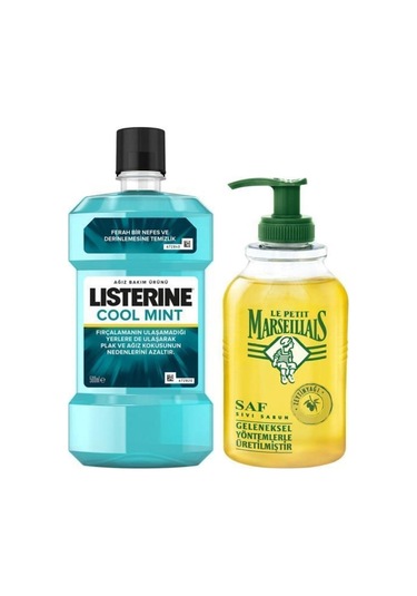 Listerine Cool Mint 500 ML + Le Petit Marseillais Zeytinyağı Sıvı