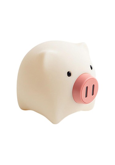 Homyl Usb Şarj Edilebilir Led Gece Işığı Lambası Silikon Beyaz