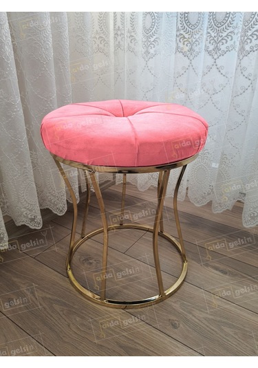 Kum Saati Dilimli Makyaj Pufu Gold Pembe